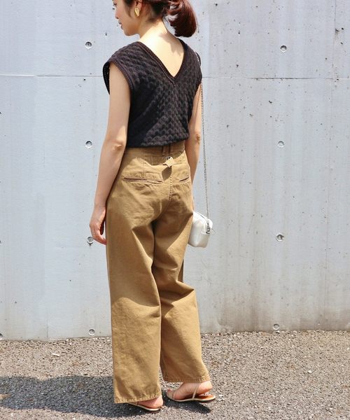 IENA(イエナ)の「バルファスレースノースリーブ◆(Tシャツ/カットソー・レディース・ブラック/アイボリー/イエロー・FREE)」の22枚目の写真