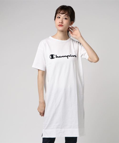 Champion(チャンピオン)の「ウィメンズ ワンピース 18SS 【春夏新作】チャンピオン(ワンピース・レディース・ホワイト/ネイビー・L/M)」の6枚目の写真