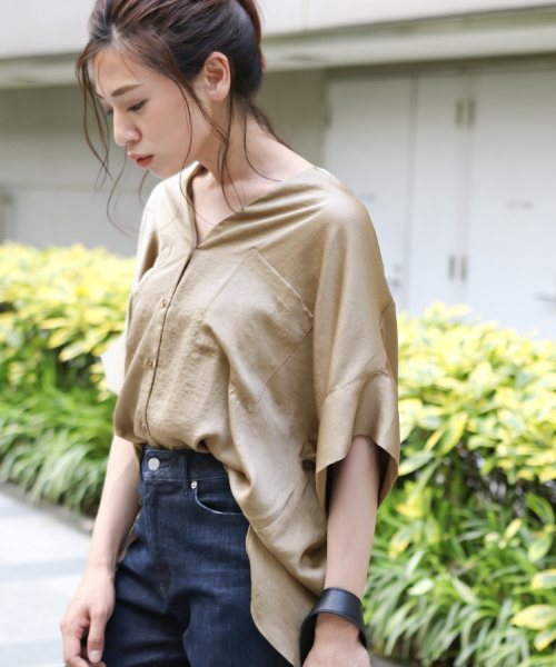 laboratory work(ラボラトリーワーク)の「オーバーポケットシャツ(シャツ/ブラウス・レディース・スモークグレー/ライトブラウン/オリーブ・MEDIUM)」の3枚目の写真