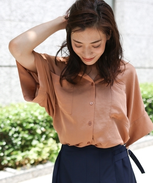 laboratory work(ラボラトリーワーク)の「オーバーポケットシャツ(シャツ/ブラウス・レディース・スモークグレー/ライトブラウン/オリーブ・MEDIUM)」の1枚目の写真