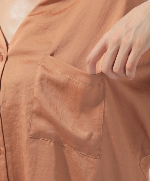 laboratory work(ラボラトリーワーク)の「オーバーポケットシャツ(シャツ/ブラウス・レディース・スモークグレー/ライトブラウン/オリーブ・MEDIUM)」の18枚目の写真