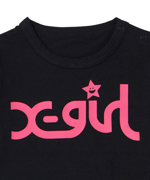 X-girl Stages（エックスガールステージス）の「BASIC H/S TEE （4T～7T）（Tシャツ/カットソー・キッズ・ブラック/ネイビー/ピンク/レッド・4T/5T/6T/7T）」の5枚目の写真