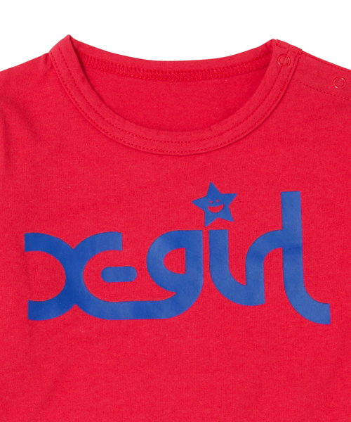 X-girl Stages（エックスガールステージス）の「BASIC H/S TEE （4T～7T）（Tシャツ/カットソー・キッズ・ブラック/ネイビー/ピンク/レッド・4T/5T/6T/7T）」の8枚目の写真