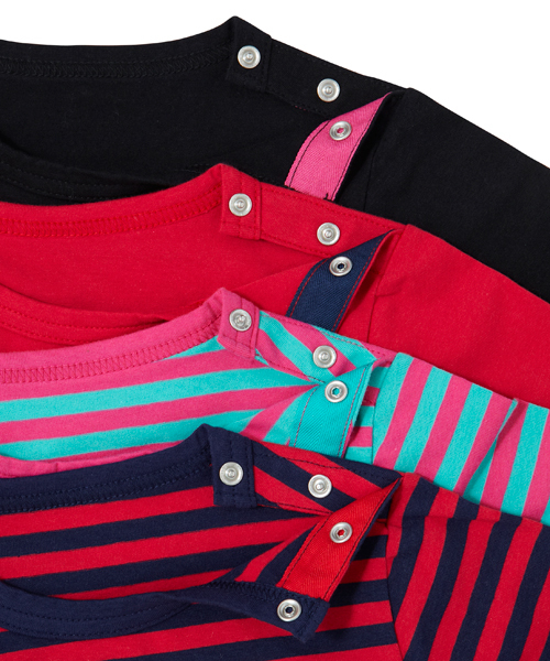 X-girl Stages（エックスガールステージス）の「BASIC H/S TEE （4T～7T）（Tシャツ/カットソー・キッズ・ブラック/ネイビー/ピンク/レッド・4T/5T/6T/7T）」の9枚目の写真