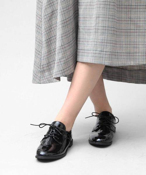 A.M.S.(エーエムエス)の「プレーントゥ マニッシュシューズ(ドレスシューズ・レディース・ブラック/シルバー/ブラック系その他・S/M/L/XL)」の3枚目の写真