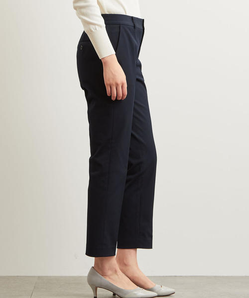green label relaxing（グリーンレーベルリラクシング）の「[手洗い可能/ピケ]◆D テーパード パンツ（その他パンツ・レディース・オリーブ/ライトグレー/ネイビー・36/46/38/44/42/40/34）」の5枚目の写真