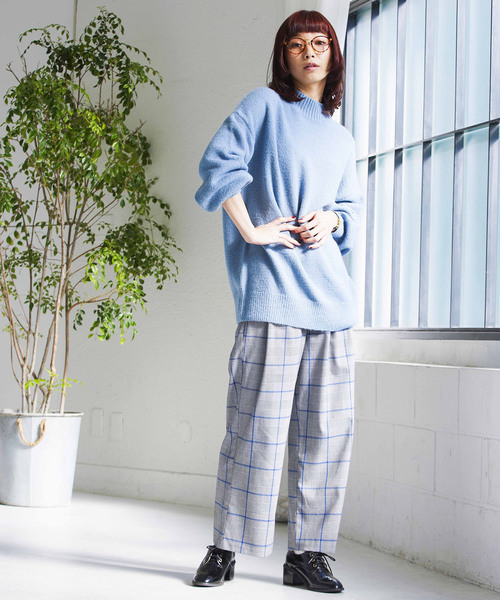 WEGO（ウィゴー）の「WEGO/ハイネックビッグシルエットニット（ニット/セーター・レディース・ホワイト/ブラック/パープル/サックスブルー/イエロー/ライトベージュ・FREE）」の21枚目の写真