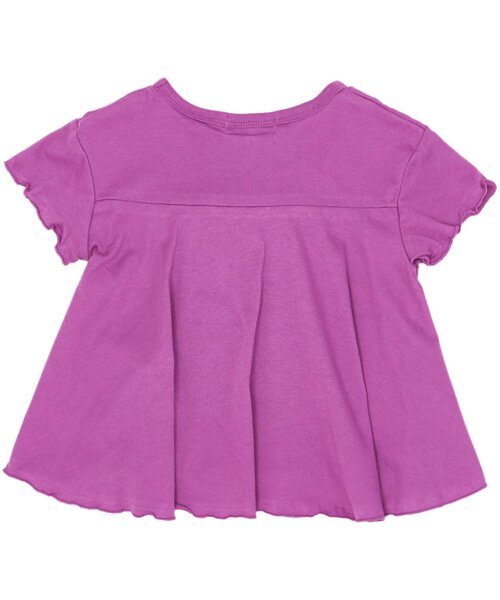 Otonato(オトナト)の「/バックボリュームTシャツ【親子でおそろいリンクコーデ】(Tシャツ/カットソー・キッズ・その他/ピンク/ブラック・80/130/110/95/140/120/90/100)」の6枚目の写真