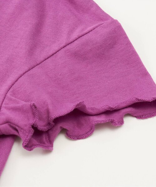 Otonato(オトナト)の「/バックボリュームTシャツ【親子でおそろいリンクコーデ】(Tシャツ/カットソー・キッズ・その他/ピンク/ブラック・80/130/110/95/140/120/90/100)」の9枚目の写真