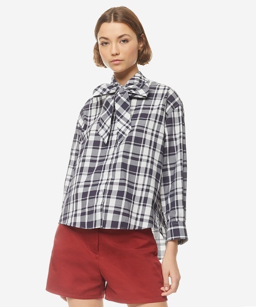 メーカー希望小売価格から30 Off Maison Kitsune メゾンキツネ Axel Pussy Bow Shirt サイズ Jpn 36 シャツ ブランド古着バズストア 最高の Institutoedinheiromarica Org