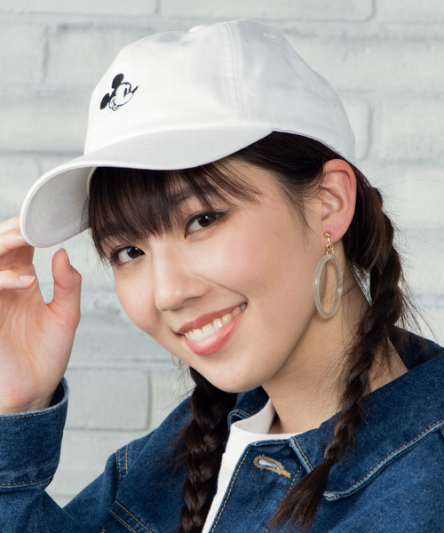 Disney（ディズニー）の「∴WEGO/Disney別注ワンポイントローキャップ（キャップ・レディース・ホワイト/ブラック・FREE）」の8枚目の写真