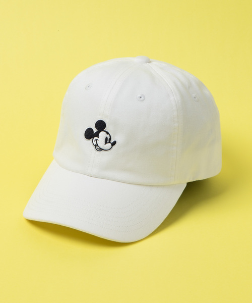 Disney（ディズニー）の「∴WEGO/Disney別注ワンポイントローキャップ（キャップ・レディース・ホワイト/ブラック・FREE）」の5枚目の写真