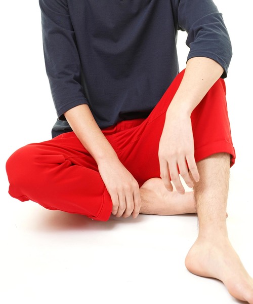 おしゃれスタ（オシャレスタ）の「ストレッチツイルクロップドパンツ(IR) レディース メンズ（その他パンツ・メンズ・ホワイト/ブラック/ベージュ/ネイビー/レッド/カーキ・S/M/L/XL）」の6枚目の写真