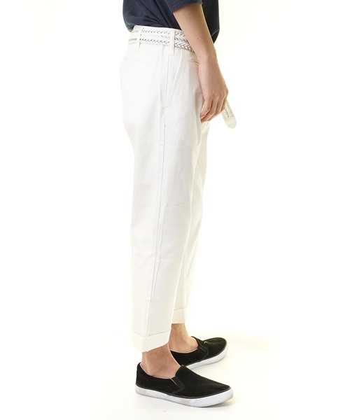 おしゃれスタ（オシャレスタ）の「ストレッチツイルクロップドパンツ(IR) レディース メンズ（その他パンツ・メンズ・ホワイト/ブラック/ベージュ/ネイビー/レッド/カーキ・S/M/L/XL）」の22枚目の写真