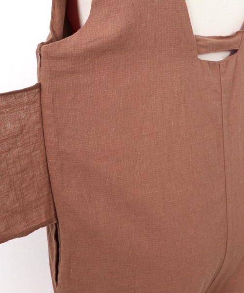 バックリボンオールインワン