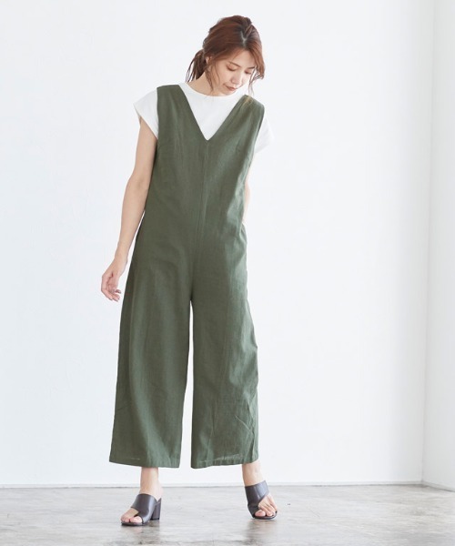 バックリボンオールインワン