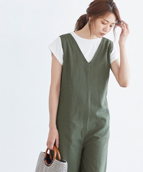 Pierrot（ピエロ）の「バックリボンオールインワン（つなぎ/オールインワン・レディース・オレンジ系その他/ベージュ/カーキ/ネイビー・L/M）」の10枚目の写真