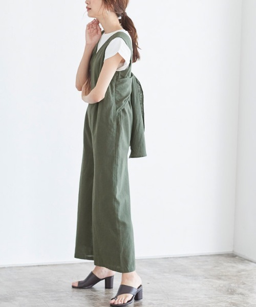 Pierrot（ピエロ）の「バックリボンオールインワン（つなぎ/オールインワン・レディース・オレンジ系その他/ベージュ/カーキ/ネイビー・L/M）」の11枚目の写真