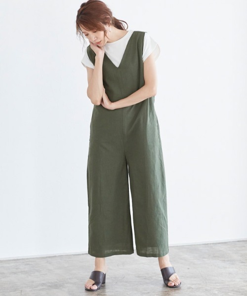 Pierrot（ピエロ）の「バックリボンオールインワン（つなぎ/オールインワン・レディース・オレンジ系その他/ベージュ/カーキ/ネイビー・L/M）」の12枚目の写真