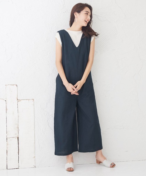 Pierrot（ピエロ）の「バックリボンオールインワン（つなぎ/オールインワン・レディース・オレンジ系その他/ベージュ/カーキ/ネイビー・L/M）」の20枚目の写真