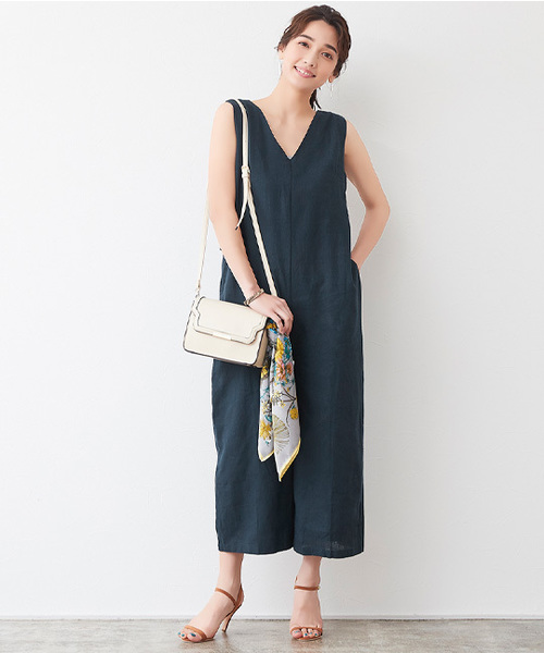 Pierrot（ピエロ）の「バックリボンオールインワン（つなぎ/オールインワン・レディース・オレンジ系その他/ベージュ/カーキ/ネイビー・L/M）」の19枚目の写真