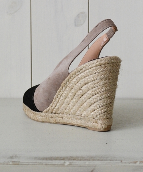 SHIPS for women（シップスフォーウィメン）の「FLAMENQUITAS:2トーン ウェッジ◇（サンダル・レディース・ブラック/ベージュ/ブルー・35/36/37/38）」の8枚目の写真