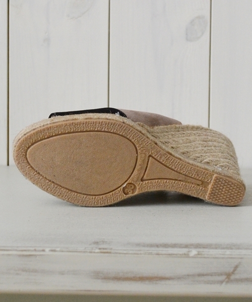 SHIPS for women（シップスフォーウィメン）の「FLAMENQUITAS:2トーン ウェッジ◇（サンダル・レディース・ブラック/ベージュ/ブルー・35/36/37/38）」の10枚目の写真