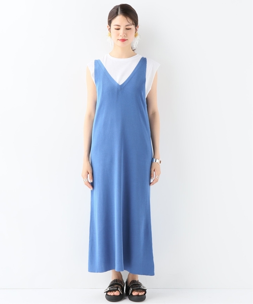 CITYSHOP（シティーショップ）の「ニットキャミワンピース◆（ワンピース・レディース・スカイブルー/ブラック・FREE）」の15枚目の写真