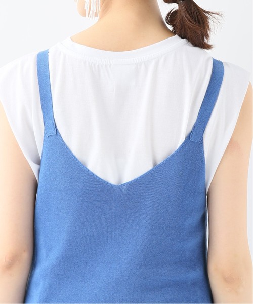 CITYSHOP（シティーショップ）の「ニットキャミワンピース◆（ワンピース・レディース・スカイブルー/ブラック・FREE）」の14枚目の写真