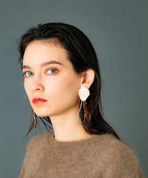 マーブルモチーフピアス