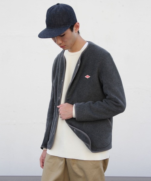 Danton ダントン メンズ フリース ノーカラージャケット Jd 39 Danton Steps Online Store ステップス オンラインストア