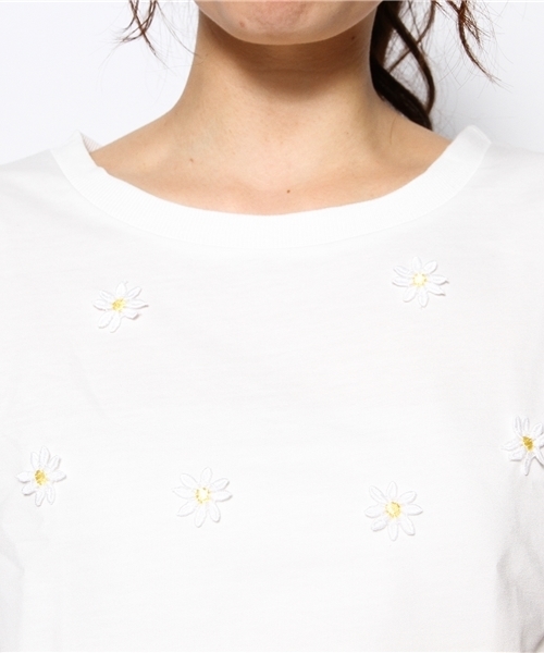 WEGO(ウィゴー)の「WEGO/モチーフ5分袖スウェット(スウェット・レディース・ホワイト/ブラック/サックスブルー/ライトパープル・FREE)」の8枚目の写真