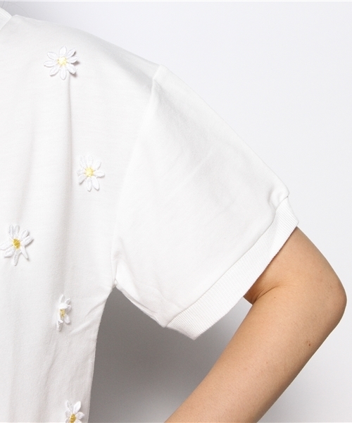 WEGO(ウィゴー)の「WEGO/モチーフ5分袖スウェット(スウェット・レディース・ホワイト/ブラック/サックスブルー/ライトパープル・FREE)」の9枚目の写真