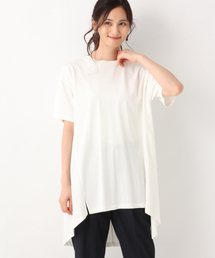 GLOBAL WORK | サラサラＴスリットチュニック/842231(Tシャツ/カットソー)