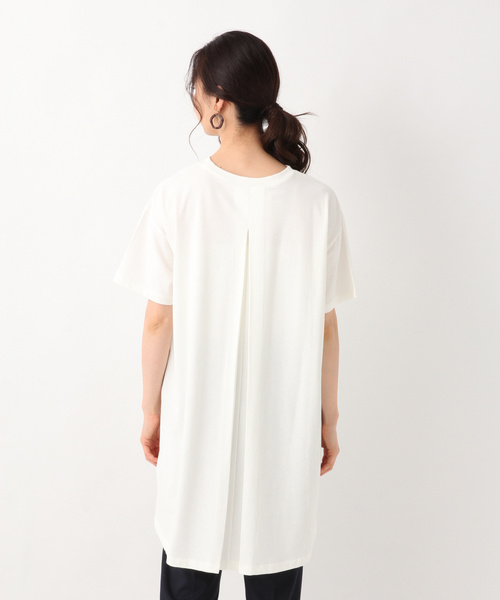 GLOBAL WORK(グローバルワーク)の「サラサラTスリットチュニック/842231(Tシャツ/カットソー・レディース・ホワイト/ブラック/アイボリー/フューシャピンク・FREE)」の12枚目の写真
