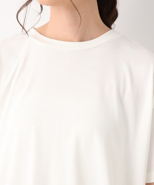 GLOBAL WORK(グローバルワーク)の「サラサラTスリットチュニック/842231(Tシャツ/カットソー・レディース・ホワイト/ブラック/アイボリー/フューシャピンク・FREE)」の11枚目の写真