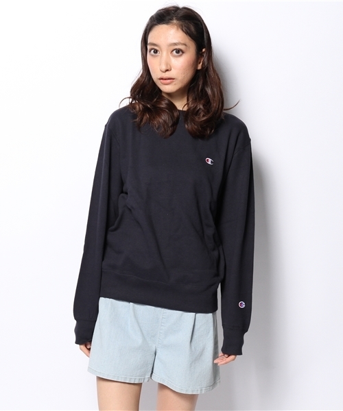 Champion（チャンピオン）の「WEGO/Championスウェット（スウェット・レディース・杢グレー/ネイビー・MEDIUM）」の3枚目の写真