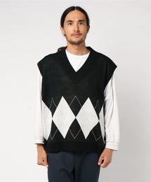 WEGO | WEGO/アーガイルニットベスト(ベスト)