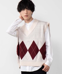 WEGO | WEGO/アーガイルニットベスト(ベスト)