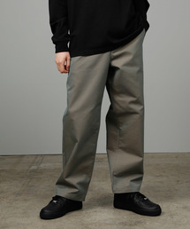 JUNRED | ハイカウントギャバジンワイドパンツ(その他パンツ)