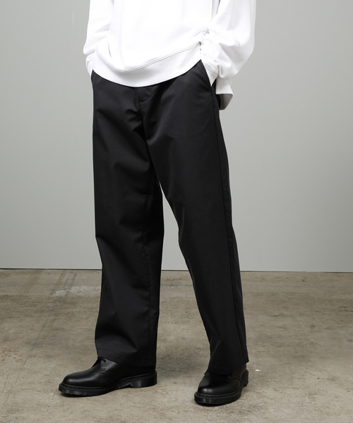 JUNRED（ジュンレッド）の「ハイカウントギャバジンワイドパンツ（その他パンツ・メンズ・ブラック/ベージュ/カーキ・S/M/L）」の2枚目の写真