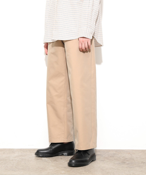 JUNRED（ジュンレッド）の「ハイカウントギャバジンワイドパンツ（その他パンツ・メンズ・ブラック/ベージュ/カーキ・S/M/L）」の12枚目の写真