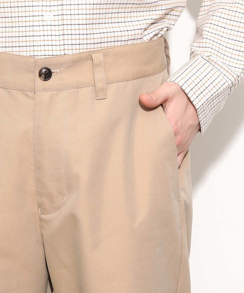 JUNRED（ジュンレッド）の「ハイカウントギャバジンワイドパンツ（その他パンツ・メンズ・ブラック/ベージュ/カーキ・S/M/L）」の8枚目の写真