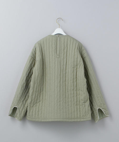 6（ロク）の「＜6(ROKU)＞STRIPE QUILTING PULLOVER/カットソー（Tシャツ/カットソー・レディース・オリーブ/オフホワイト・FREE）」の11枚目の写真