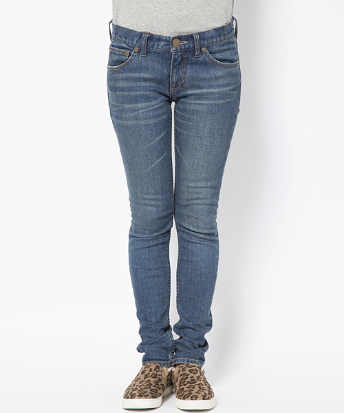 X-girl（エックスガール）の「STAR POCKET SKINNY JEANS（デニムパンツ・レディース・ブラック/インディゴブルー/ライトインディゴブルー・26inch/27inch/24inch/25inch）」の8枚目の写真