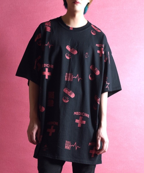 MILKBOY - milkboy DRUGS ドラッグ pill ビッグ Tシャツ reflem MILKBOY - milkboy DRUGS ドラッグ pill ビッグ Tシャツ reflem