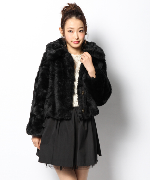 DOLLY GIRL BY ANNA SUI ドーリーガール ファー付きコート DOLLY GIRL BY ANNA SUI（ドーリーガール バイ アナ スイ）の