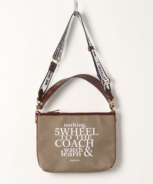 intoxic.(イントキシック)の「intoxic イントキシック cross body leopard logotip(ショルダーバッグ・レディース・ブラウン/グリーン系カモフラージュ/レオパード/キナリ・FREE)」の5枚目の写真