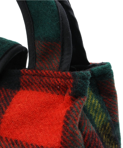 johnson woolen mills　チェックトートバッグ アメリカ製ジョンソン ウーレンミルズ JOHNSON チェック トート