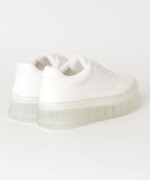 WEGO(ウィゴー)の「WEGO/クリアソール厚底スニーカー(スニーカー・レディース・ホワイト/ブラック/その他1・MEDIUM/LARGE)」の17枚目の写真